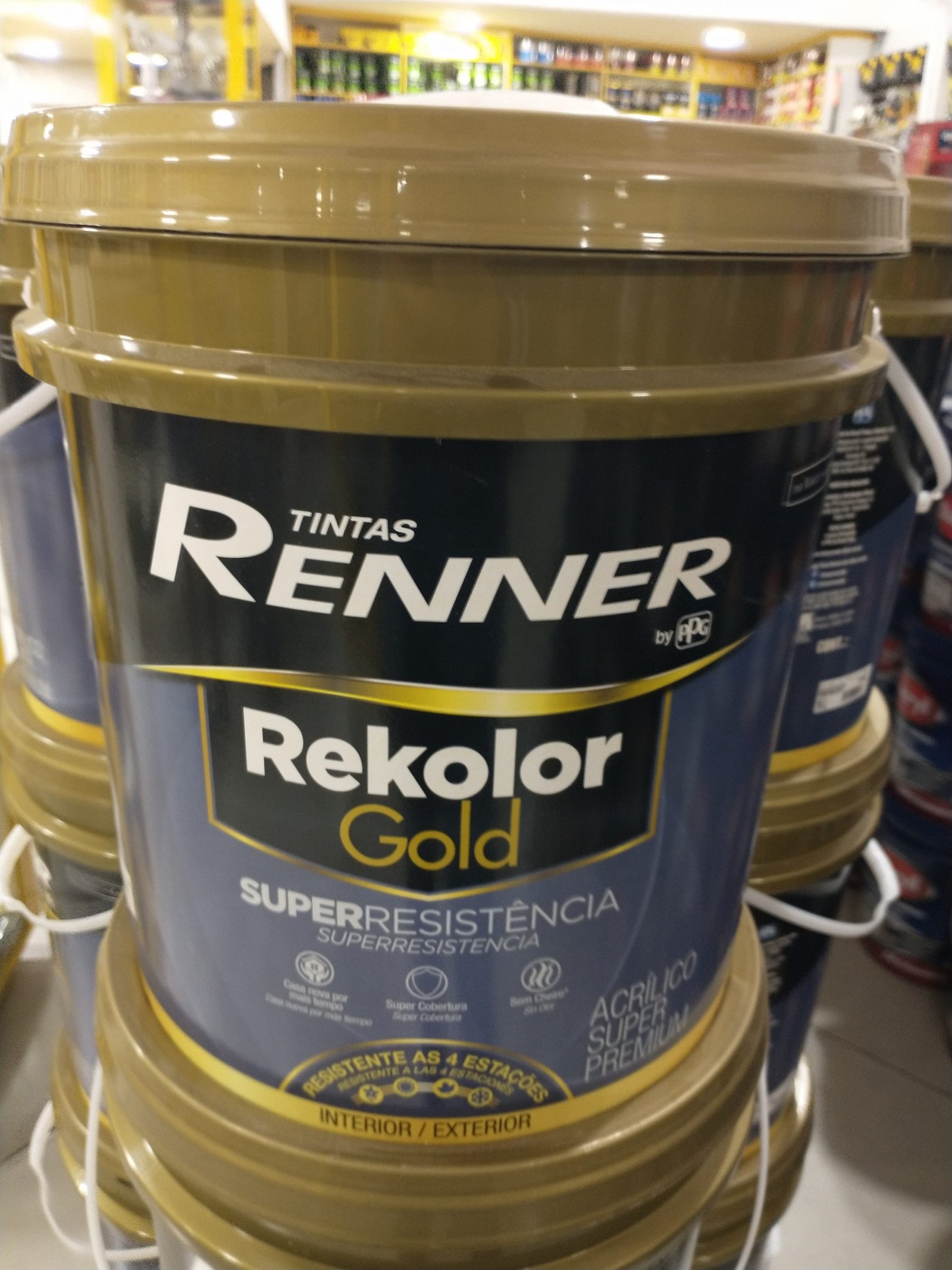 Tintas Renner - A Rekolor Gold Super Resistência possui